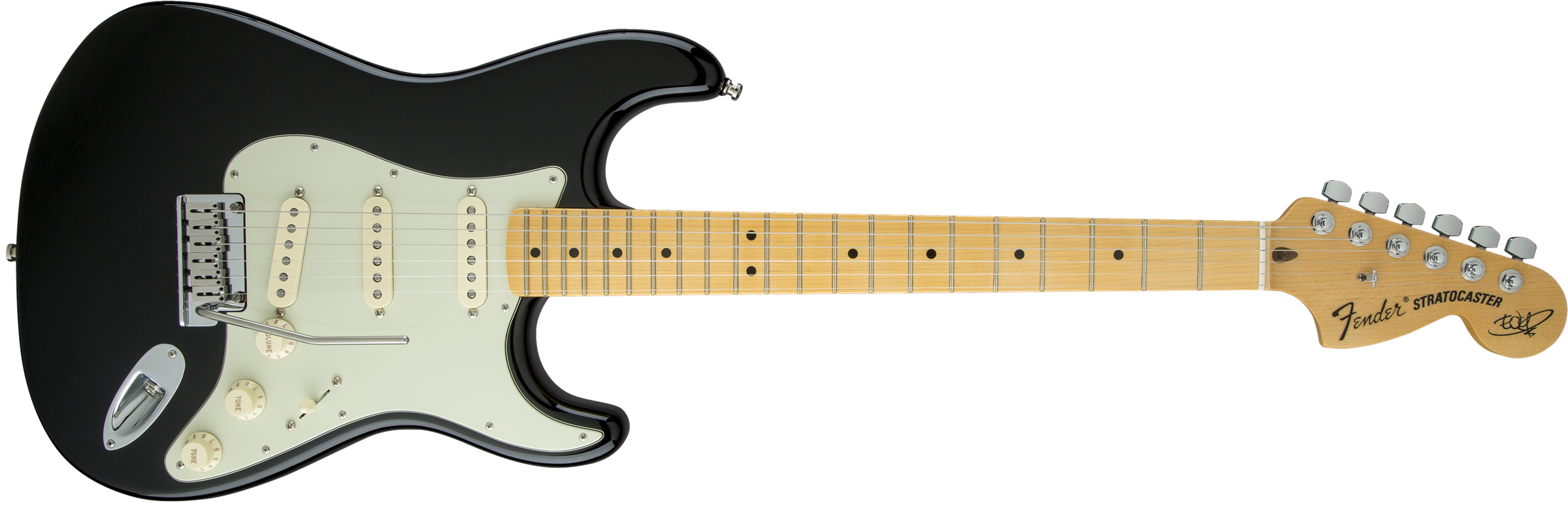 FENDER THE EDGE SIGNATURE STRATOCASTER BLACK MN ELECTRIC GUITAR W CASE KBB