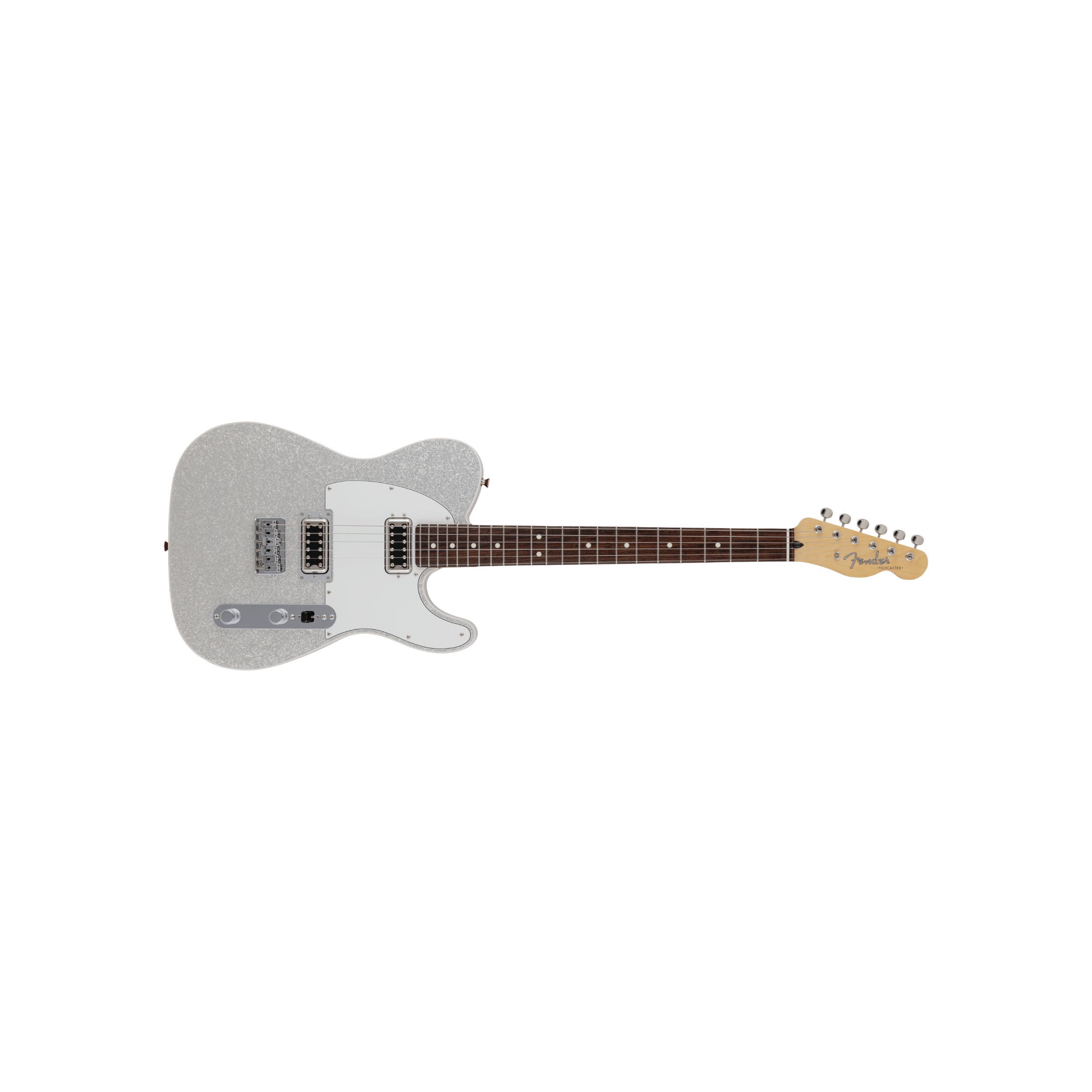 FENDER MADE IN JAPAN LTD SPARKLE TELECASTER RW SILVER JP-23