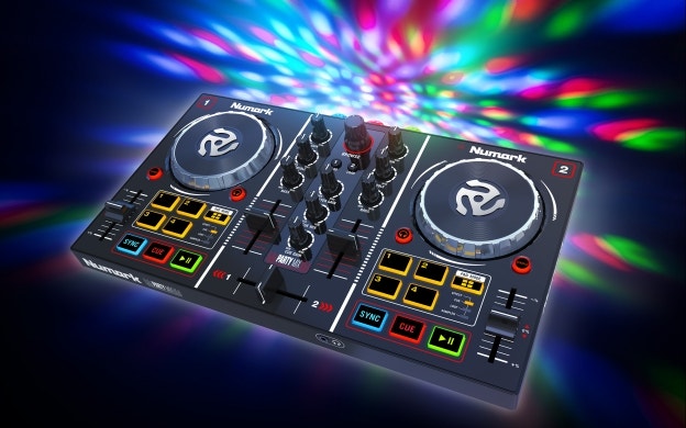 NUMARK® PARTY MIX BEGINNERS PARTY DJ CONTROL SYSTEM WITH