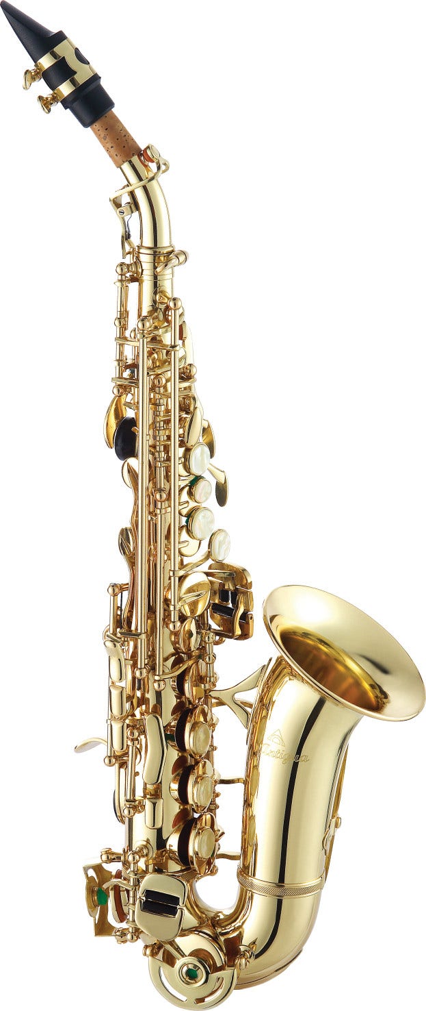ANTIGUA SS3159LQ SOPRANO SAXOPHONE CURVED LACQUER FINISH W ABS CASE Rockshop