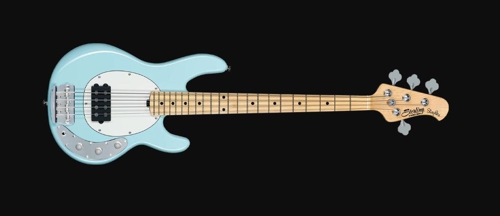 Sterling by music man stingray ss4 mn daphne blue outlet