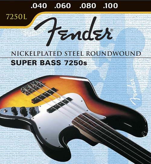 Fender 7250m bass strings top